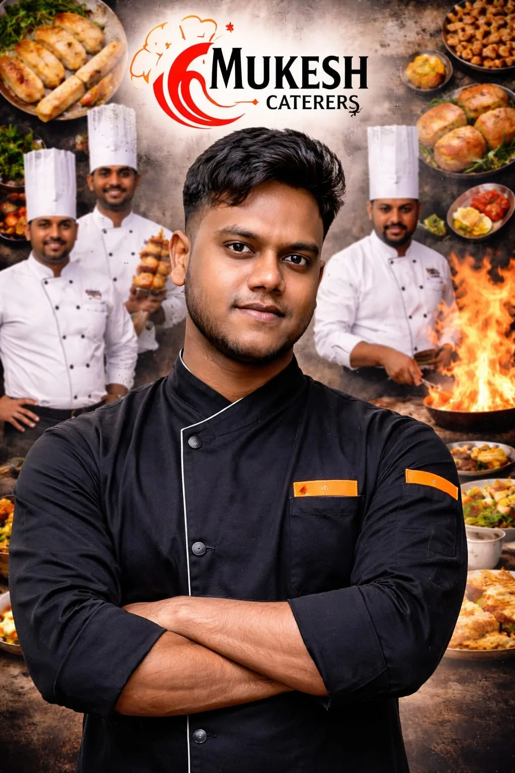 Owner Chef Mukesh and Culinary Team of Mukesh Caterers